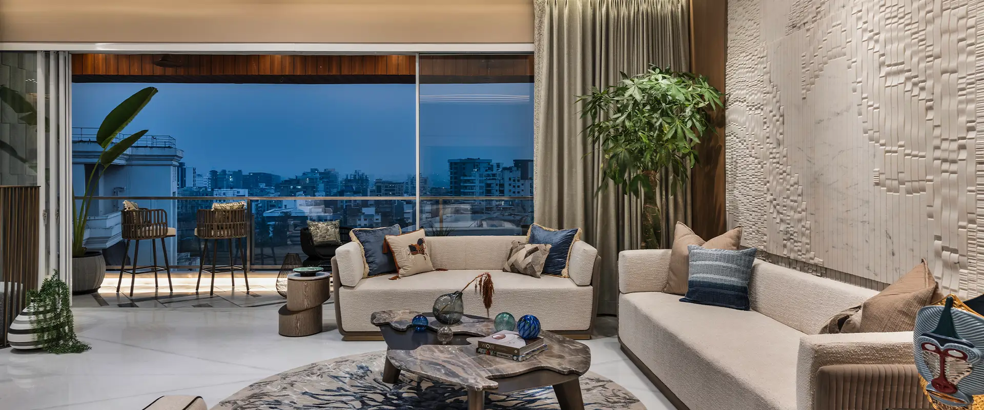 Luxury living room in South Delhi